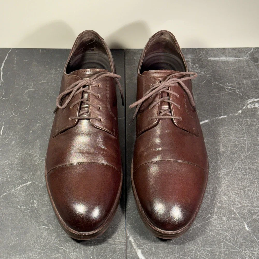 Mens Cole Haan Shoes | Size 10 | Brown‎ Grand.OS Cap Toe Leather Derby C24521